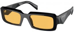 Lunettes de soleil - Prada - SPR 27ZS - 16K70A  BLACK // YELLOW