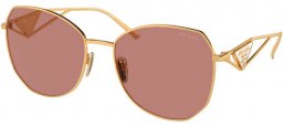 Gafas de Sol - Prada - SPR 57YS - 5AK10D  GOLD // LIGHT BROWN