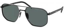 Sunglasses - Prada - SPR 59YS - 1AB5Z1 BLACK // DARK GREY POLARIZED