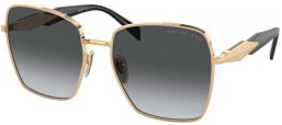 Lunettes de soleil - Prada - SPR 64ZS - ZVN5W1  LIGHT GOLD // GREY GRADIENT POLARIZED