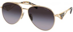 Sunglasses - Prada - SPR 73ZS - ZVN5D1  LIGHT GOLD // GREY GRADIENT