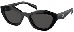 Lunettes de soleil - Prada - SPR A02S - 16K08Z  BLACK // DARK GREY