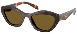 Gafas de Sol - Prada - SPR A02S - 17N09Z  TORTOISE ROOT // DARK BROWN