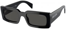 Sunglasses - Prada - SPR A07S - 1AB5S0  BLACK // DARK GREY