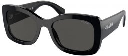 Gafas de Sol - Prada - SPR A08S - 1AB5S0  BLACK // DARK GREY