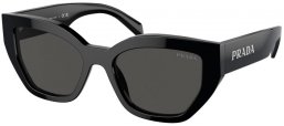 Sunglasses - Prada - SPR A09S - 1AB5S0  BLACK // DARK GREY