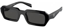 Gafas de Sol - Prada - SPR A12S - 16K08Z  BLACK // DARK GREY