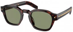 Lunettes de soleil - Prada - SPR A16S - 17N20G  RADICA TORTOISE // LIGHT GREEN POLARIZED