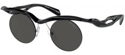 Lunettes de soleil - Prada - SPR A18S - 1AB5S0  BLACK // DARK GREY