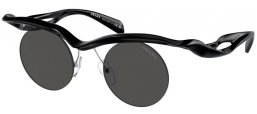 Lunettes de soleil - Prada - SPR A24S - 1AB5S0  BLACK // DARK GREY