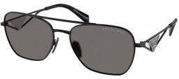 Sunglasses - Prada - SPR A50S - 1AB5Z1  BLACK // DARK GREY POLARIZED