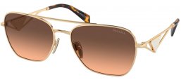 Sunglasses - Prada - SPR A50S - ZVN50C  LIGHT GOLD // GREY GRADIENT BROWN