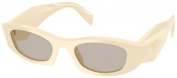 Gafas de Sol - Prada - SPR B16S - 21D5J2  WHITE MILK // LIGHT BROWN