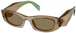 Gafas de Sol - Prada - SPR B16S - 29E90F  TRANSPARENT TERRA // BROWN