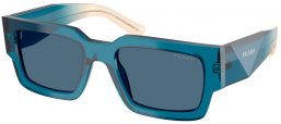 Gafas de Sol - Prada - SPR B17S - 24F80S  TRANSPARENT BLUE // DARK BLUE
