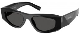 Gafas de Sol - Prada - SPR B19S - 16K08Z  BLACK // DARK GREY