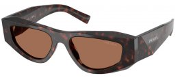 Gafas de Sol - Prada - SPR B19S - 17N06B  ROOT TORTOISE // DARK BROWN