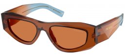 Gafas de Sol - Prada - SPR B19S - 25F90Q  TRANSPARENT CHOCOLATE // BROWN