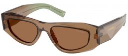 Gafas de Sol - Prada - SPR B19S - 29E90F  TRANSPARENT TERRA // BROWN