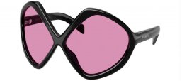 Gafas de Sol - Prada - SPR B21S - 16K30G  BLACK // PURPLE