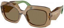 Gafas de Sol - Prada - SPR B23S - 29E90F  TRANSPARENT TERRA // BROWN