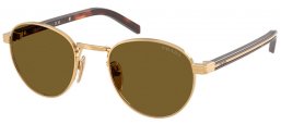 Gafas de Sol - Prada - SPR B52S - 5AK09Z  GOLD // DARK BROWN