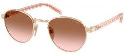 Sunglasses - Prada - SPR B52S - ZVN0A6  PALE GOLD // BROWN GRADIENT