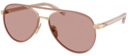 Gafas de Sol - Prada - SPR B57S - 24E20I  PECAN PALE GOLD // BROWN LIGHT PURPLE