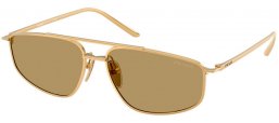 Gafas de Sol - Prada - SPR C51S - 5AK70G  GOLD // OLIVE GREEN