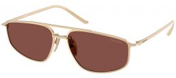 Gafas de Sol - Prada - SPR C51S - ZVN80T  PALE GOLD // DARK CHOCOLATE