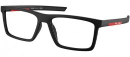 Lunettes de vue - Prada Linea Rossa - VPS 02QV - 1BO1O1 MATTE BLACK