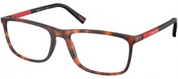 Lunettes de vue - Prada Linea Rossa - VPS 03QV - 17X1O1  RUBBER DARK HAVANA