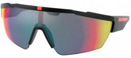 Gafas de Sol - Prada Linea Rossa - SPS 03XS - DG008F BLACK RUBBER // DARK GREY MIRROR BLUE RED