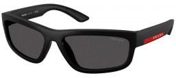 Gafas de Sol - Prada Linea Rossa - SPS 05ZS - DG006F  RUBBER BLACK // DARK GREY