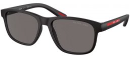 Sunglasses - Prada Linea Rossa - SPS 06YS - DG002G  RUBBER BLACK // DARK GREY POLARIZED