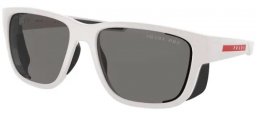 Sunglasses - Prada Linea Rossa - SPS 07WS - TWK02G WHITE RUBBER // DARK GREY POLARIZED