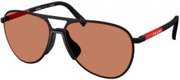 Gafas de Sol - Prada Linea Rossa - SPS 53ZS - DG020D  RUBBER BLACK // BROWN