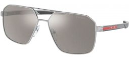 Gafas de Sol - Prada Linea Rossa - SPS 55WS - 1BC07F SILVER // LIGHT GREY MIRROR SILVER