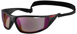 Lunettes de soleil - Prada Linea Rossa - SPS A04S - 1BO10J  MATTE BLACK // DARK BLUE MIRROR VIOLET