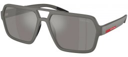 Gafas de Sol - Prada Linea Rossa - SPS A06S - 16X7W1  GREY METAL // GREY MIRROR SILVER