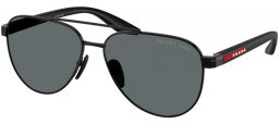 Gafas de Sol - Prada Linea Rossa - SPS A52S - 1AB5Z1  BLACK // DARK GREY POLARIZED