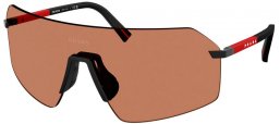 Gafas de Sol - Prada Linea Rossa - SPS B50S - 1BO20D  MATTE BLACK // BROWN
