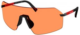 Gafas de Sol - Prada Linea Rossa - SPS B50S - 1BO90U  MATTE BLACK // ORANGE