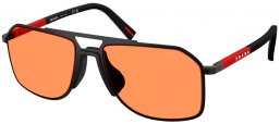 Gafas de Sol - Prada Linea Rossa - SPS B51S - 1BO90U  MATTE BLACK // ORANGE