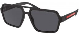 Gafas de Sol - Prada Linea Rossa - SPS 01XS - DG002G BLACK RUBBER // DARK GREY POLARIZED