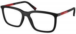 Monturas - Prada Linea Rossa - VPS 01SV - DG01O1 BLACK RUBBER