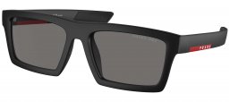 Gafas de Sol - Prada Linea Rossa - SPS 02ZSU - 1BO02G  MATTE BLACK // DARK GREY POLARIZED