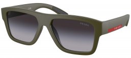 Gafas de Sol - Prada Linea Rossa - SPS 04ZS - 15X09U  MATTE GREEN MILITARY // GREY GRADIENT