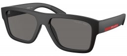 Gafas de Sol - Prada Linea Rossa - SPS 04ZS - DG002G  RUBBER BLACK // DARK GREY POLARIZED