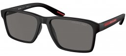 Gafas de Sol - Prada Linea Rossa - SPS 05YS - DG002G  BLACK RUBBER // GREY GRADIENT POLARIZED